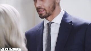 A gorgeous blonde, inspired by the stunning models on Vixen, gets a sensual payback