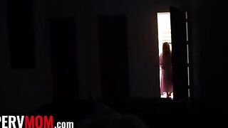 Guy slides his dick between huge natural boobs of his stepmom Jessica Starling