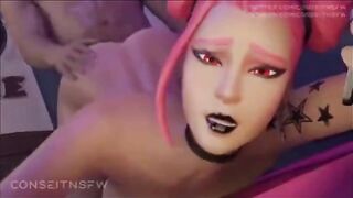 Hentai compilation with stunning Fortnite Haze 3D scenes