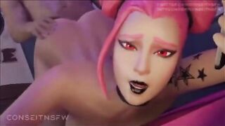 Hentai compilation with stunning Fortnite Haze 3D scenes