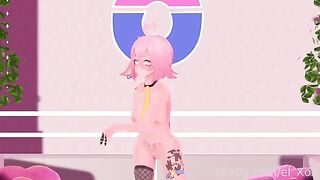 A virtual YouTuber experiences anal for the first time in this steamy scene