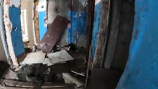 Exhibitionist girl gets fucked in a horrible house