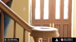 Carter Cruise practices massage skills with help of her bestie Riley Reid