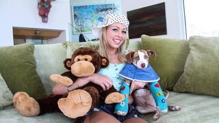 Brunette PAWG Zoey Monroe gets her asshole gapped by horny Frenchman
