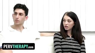 A hot doctor helps her stepchildren to find their sexuality