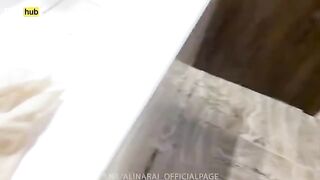 The young pervert saw his stepmom in the shower and couldn’t resist