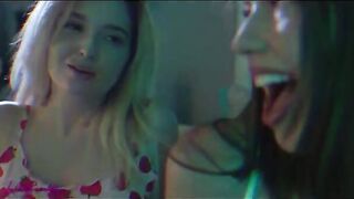 Kinky lesbians Madi Meadows and Lexi Lore make out and engage in passionate sex, showcasing their intense chemistry