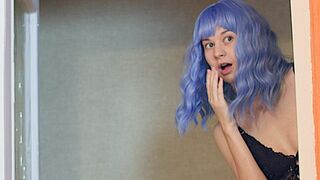 A girl is having fun with someone close to her without her best friend noticing