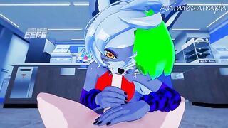 Roxanne Wolf gets fucked in her room after FNAF