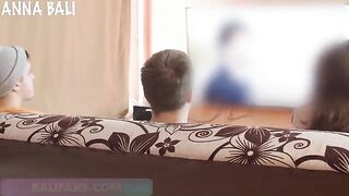 A girl almost got caught while cheating on her husband