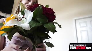 Octavia Red, the stunning redhead, takes a huge cock in her mouth and pussy