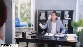 The boss checked how anal-loving Willow would fit in at TUSHY