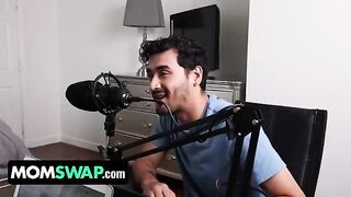Hot moms Mellanie Monroe and Ms Visual swap their young Latino stepsons to get them laid