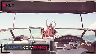 Sex on a yacht with a woman who has big and curvy ass