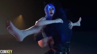 Furry Cat Girl gets Wild Sex with a Big Cock Monster