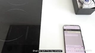 Tiny Italian slut gets my huge cock in her wet pussy