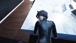 Catwoman fucks with the director in his office in this hot POV scene