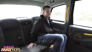 Fake taxi ride turns into hardcore anal with Lady Gang