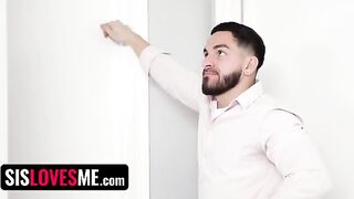 Clever stepsis Vivian Taylor makes her stepbrother get her pregnant