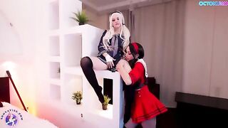 Cosplay girl Babydoll fucked by her horny doppelganger