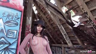 Outdoor casting with Jessy Jey for a modeling job, turns into hardcore anal sex