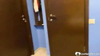 An extra-hot teen gets smashed hard by her horny boyfriend in a steamy homemade scene
