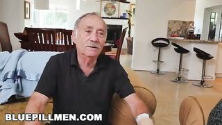 Sydney Sky gets a hard geriatric cock in her pussy