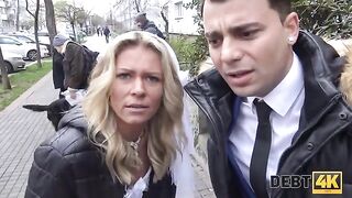 The blonde is about to get married but has debt issues