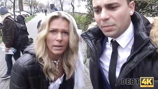 The blonde is about to get married but has debt issues