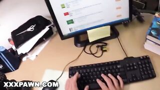 Broke college babe Nicki Ortega gets banged in the pawn shop