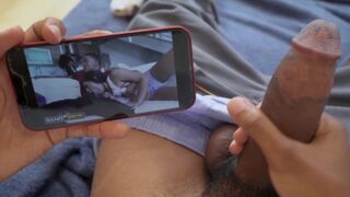 Lil D rubs one out to his own porn starring Julz Gotti, damn meta!