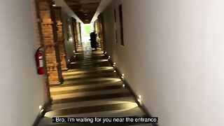The couple has not had sex for a long time, so they try something new