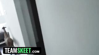 Curvy stepsis Daisy Stone gets her ass banged hard