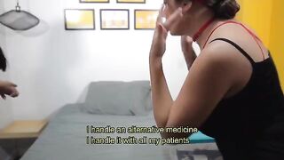 The doctor gave a great anal creampie to Salome Gil to cure her illness