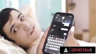 Sophia Leone teaches her BF a lesson on cheating with a real man
