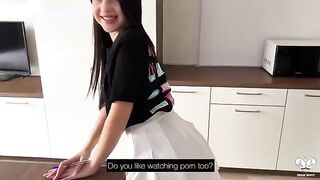 The MYDRIASIS T-shirt girl got fucked in the kitchen