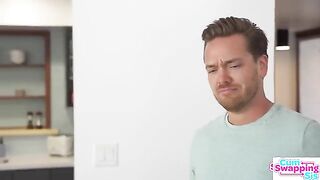 Stepsis Chloe Temple blows bubbles with stepbro’s cum, showcasing her petite, flirtatious charm