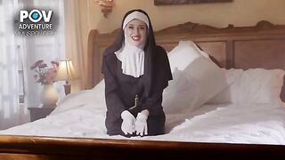 A sexy nun fulfills the fantasies of many in a steamy encounter