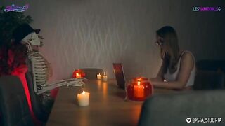 Sexy costumes, Halloween XXX parody, and intense strap-on action await you!