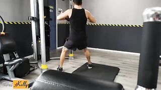 I crushed on my fitness colleague, so we got intimate in the gym restroom