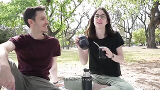 A day at the park ends with a girl getting fucked there