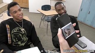 Kenzie Love gets her pussy railed by two BBCs in a steamy 2 on 1 action
