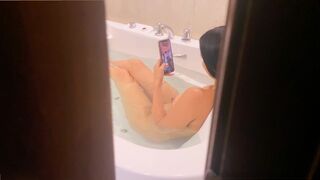 I spied on my sister-in-law in the Jacuzzi and we had a hard fuck
