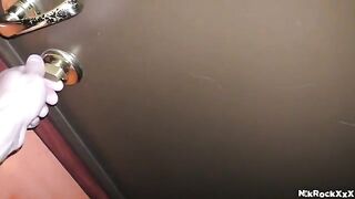 A stalker with a big dick penetrates the small pussy hard