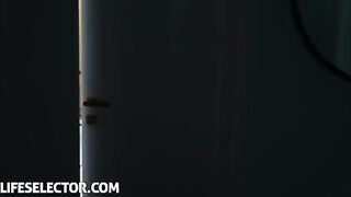 Step sister surprises her brother with a wet pussy squirt