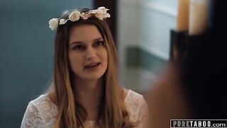 The bride-to-be gets enticed into lesbian intimacy by a sneaky plan
