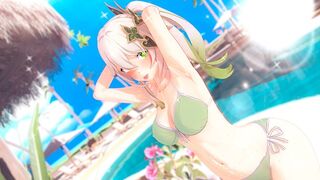 Nahida has sex with a beautiful girl in Genshin Impact