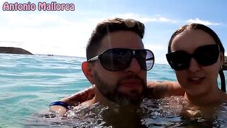 Sexy girl from Australia has been picked up by a guy on the beach