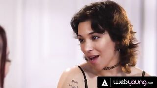 Romantic College Lesbian Sex with Brooklyn Gray and Her Girlfriend