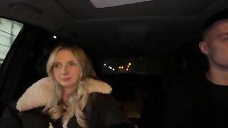 A cute girl couldn't pay the fake taxi driver